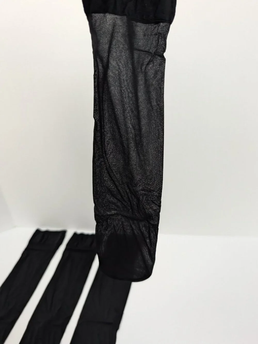 Nordstrom Rack 20 Denier Sheer Knee Highs Jet Black OS 2-Pair